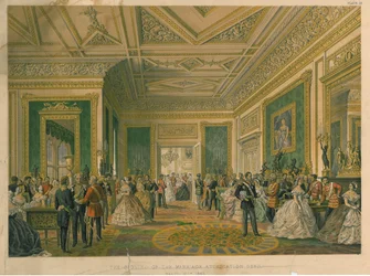 Het ondertekenen van de huwelijksakte, 1863